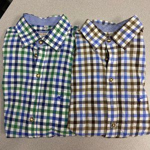 Lot Bundle Two OS Trachten Oktoberfest Shirts